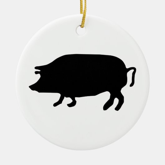 Silhouette Keramik Ornament (Vorne)