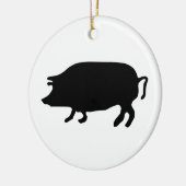 Silhouette Keramik Ornament (Links)
