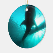 Silhouette Keramik Ornament (Links)