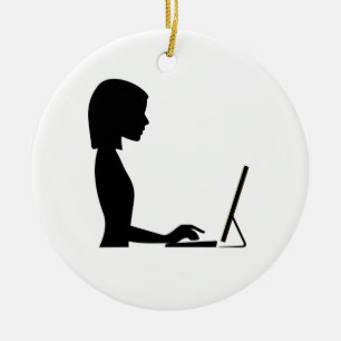 Silhouette Keramikornament
