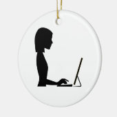 Silhouette Keramikornament (Links)