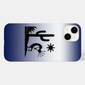 Silhouette Kokopelli Case-Mate iPhone Hülle (Rückseite (Horizontal))
