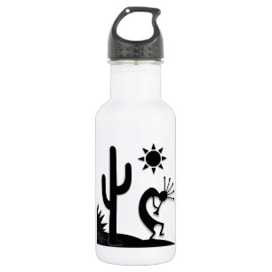 Silhouette Kokopelli Edelstahlflasche