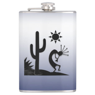 Silhouette Kokopelli Flachmann