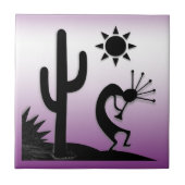 Silhouette Kokopelli Fliese (Vorderseite)