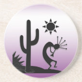 Silhouette Kokopelli Getränkeuntersetzer (Vorne)