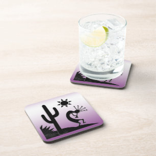 Silhouette Kokopelli Getränkeuntersetzer