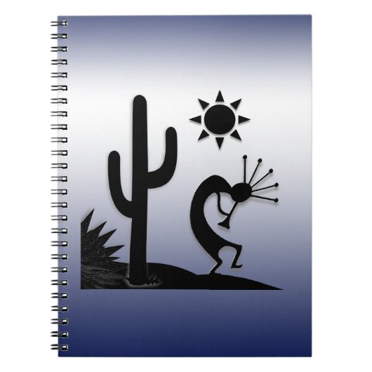 Silhouette Kokopelli Notizblock (Vorderseite)