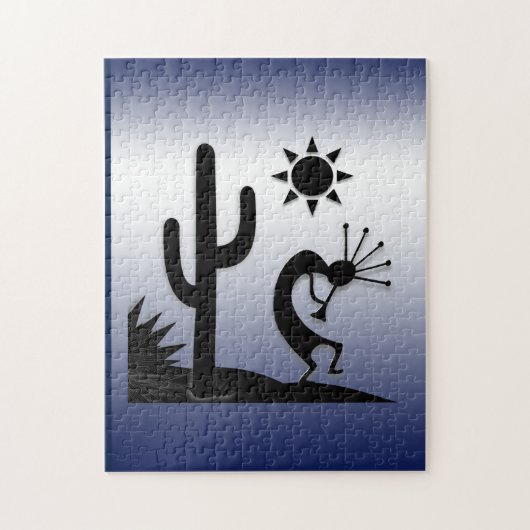 Silhouette Kokopelli Puzzle (Vertikal)