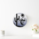 Silhouette Kokopelli Runde Wanduhr (Zuhause)