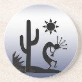 Silhouette Kokopelli Untersetzer (Vorne)