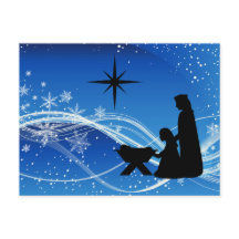 Silhouette Krippe Weihnachten