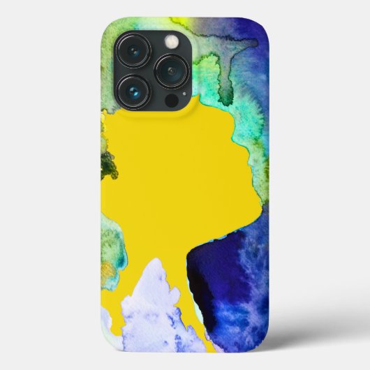 Silhouette Kunst abstrakte Aquarell Case-Mate iPhone Hülle (Rückseite)