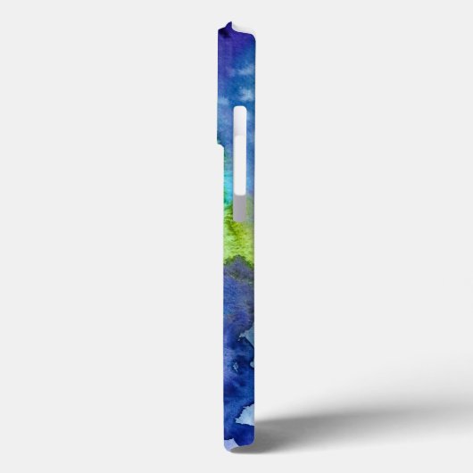 Silhouette Kunst abstrakte Aquarell Case-Mate iPhone Hülle (Rückseite / Links)