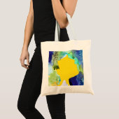 Silhouette Kunst abstrakte Aquarell Tragetasche (Vorderseite (Produkt))