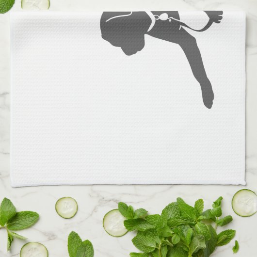 Silhouette Labrador Retriever Geschirrtuch (Gefaltet)