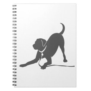 Silhouette Labrador Retriever Notizblock