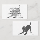 Silhouette Labrador Retriever Visitenkarte (Vorne/Hinten)