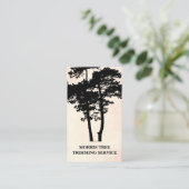 Silhouette | Landflucht | Gardener Visitenkarte (Stehend Vorderseite)