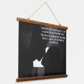 Silhouette Leidenschaft in der Liebe Zitat Wandteppich Mit Holzrahmen (Gewinkelt)