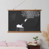 Silhouette Leidenschaft in der Liebe Zitat Wandteppich Mit Holzrahmen (Schlafzimmer)