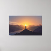 Silhouette Leinwanddruck (Vorderseite)