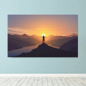 Silhouette Leinwanddruck (Insitu (Holzboden))