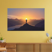 Silhouette Leinwanddruck (Insitu (Wohnzimmer))