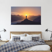 Silhouette Leinwanddruck (Insitu (Schlafzimmer))
