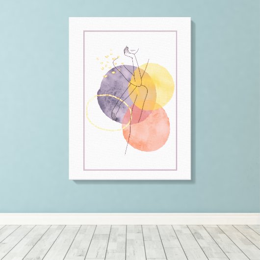 Silhouette Leinwanddruck (Insitu (Holzboden))