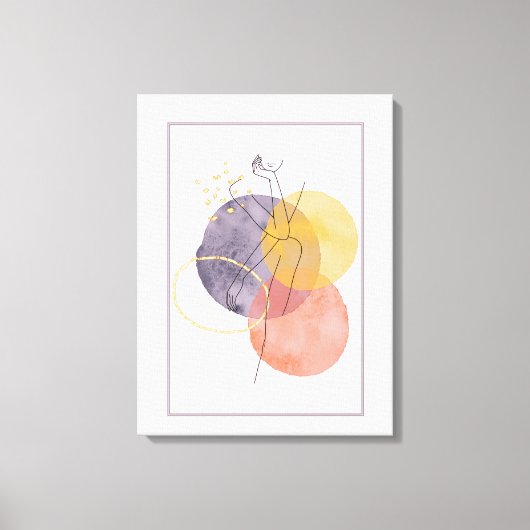 Silhouette Leinwanddruck (Vorderseite)