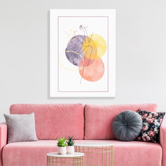 Silhouette Leinwanddruck (Insitu (Wohnzimmer))