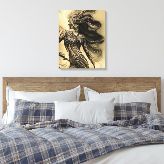 Silhouette Leinwanddruck (Insitu (Schlafzimmer))