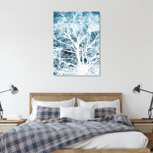 Silhouette Leinwanddruck (Insitu (Schlafzimmer))