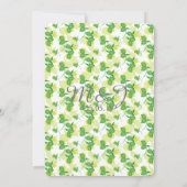 Silhouette Lemon Limon Modern Wedding Brunch Einladung (Rückseite)