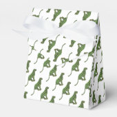 Silhouette Leopard Black und Green Geschenkschachtel (Vorderseite)