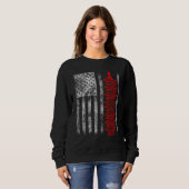 Silhouette Lightning Arrester American Flag Linema Sweatshirt (Vorne ganz)