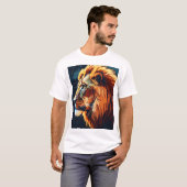"Silhouette Lion Head T - Shirt - Bold & Powerful' (Vorne ganz)