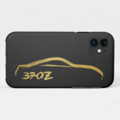 Silhouette-Logo des Gold370z mit Case-Mate iPhone Hülle (Rückseite (Horizontal))