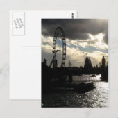Silhouette London Postkarte (Vorne/Hinten)