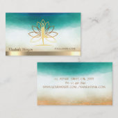 Silhouette Lotus Visitenkarte (Vorne/Hinten)