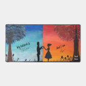 Silhouette Lovers Schreibtischunterlage (Vorderseite)