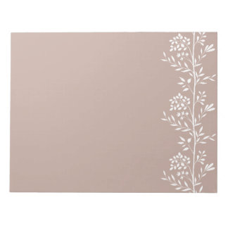 Silhouette M1 Weiße Flora Notizblock