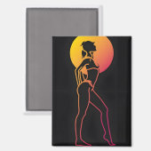 Silhouette Magnet (Vorderseite/Rückseite)