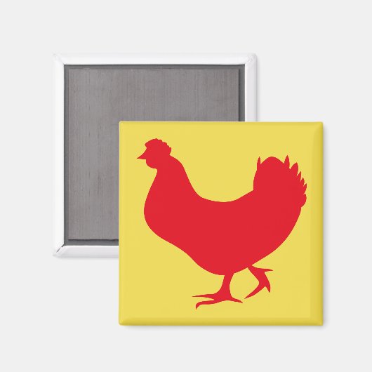 Silhouette Magnet (Vorderseite/Rückseite)