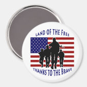 SILHOUETTE Magnet der USA (Vorderseite/Rückseite)