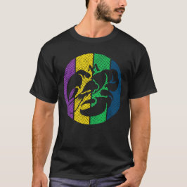 Silhouette Mardi Gras Celebration T-Shirt