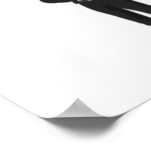 Silhouette Mariachi Poster (Ecke)