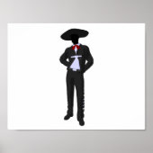 Silhouette Mariachi Poster (Vorne)