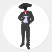 Silhouette Mariachi Stickers (Vorderseite)